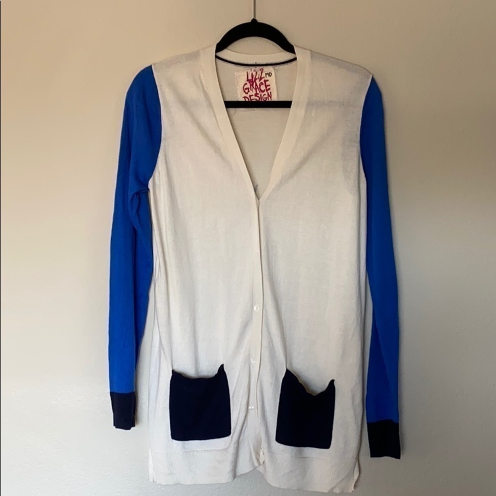 Lizz Grace Designs 4 target cardigan mermaid Med